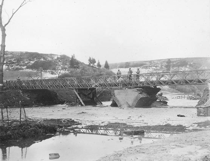 Bailey bridge at Enscherange
